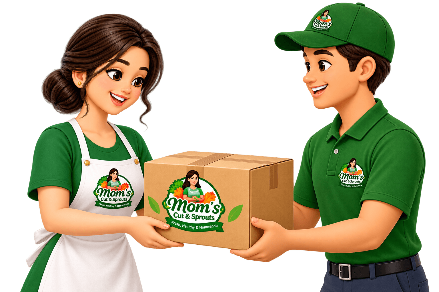Delivery handover at the door