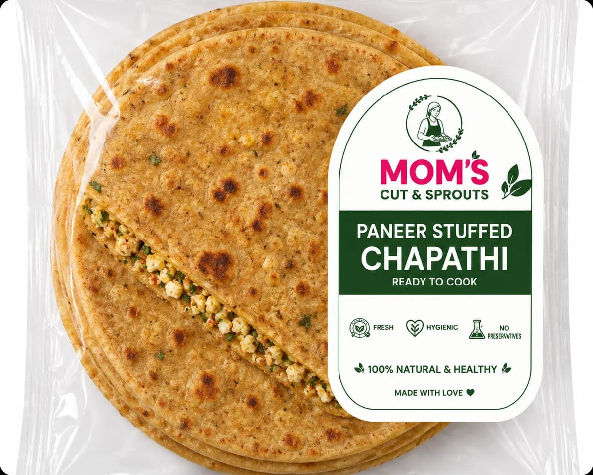 Paneer Stuffed Chapathi
